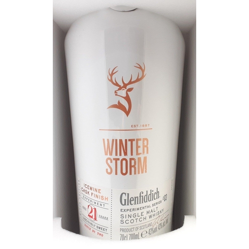 34A - HIGHLY COLLECTABLE! The Glenfiddich WINTER STORM 70cl still within its original presentation box wit... 