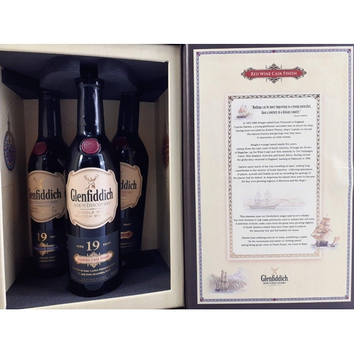 34C - A FIRM INVESTMENT! GLENFIDDICH AGE OF DISCOVERY 19 years aged 3 bottle pack 3 x 200ml single malt Sc... 