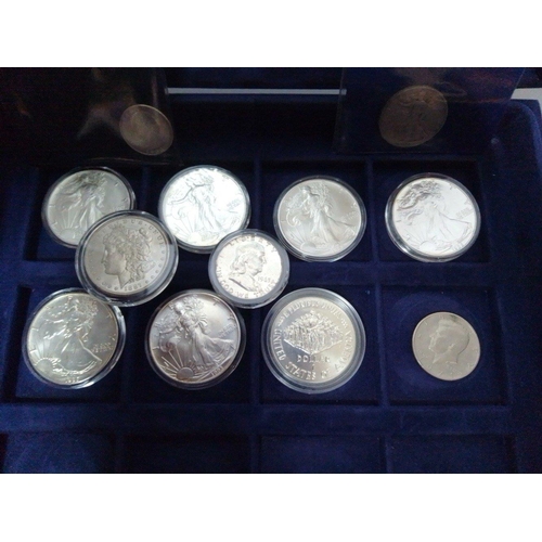 102 - WESTMINSTER MINT coin box containing a super selection of encapsulated silver coinage.  Includes six... 