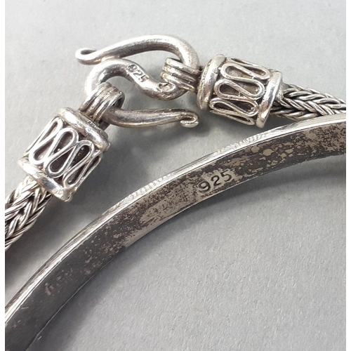 135 - Two very attractive silver bracelets with detailed designs. Gross weight 29g approx#134