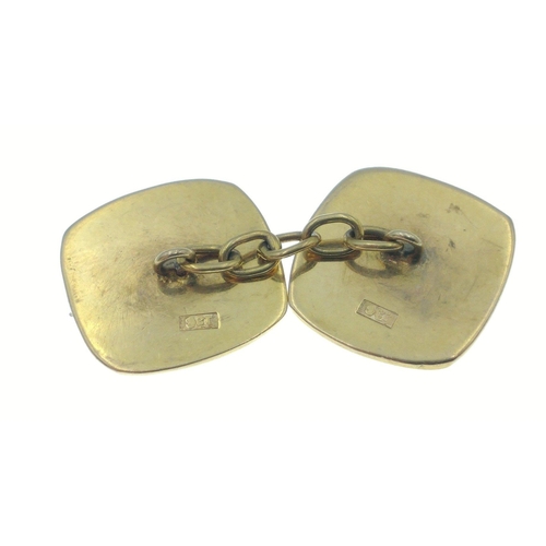 30 - A pair of 9ct gents gents gold cufflinks. 8.5g approx#30