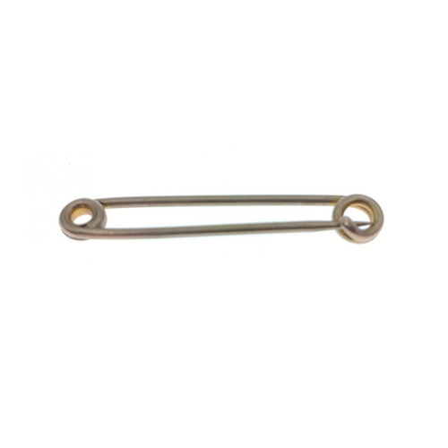 31 - A safety pin brooch, stamped 9ct, 4cm long approx.  Weight 2.02g approx#31