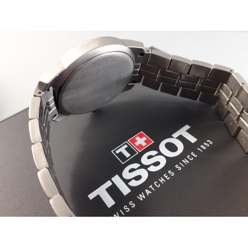 48 - TISSOT 1853 PR100 TITANIUM  watch boxed and in lovely condition. A lovely piece in excellent well ca... 