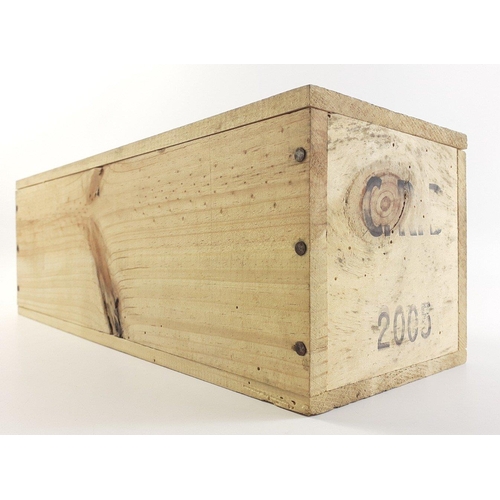 230 - INVESTMENT - CHATEAUX ROC de CALON Montagne Saint-Emilion 2005 1.5litre - still in original wooden b... 