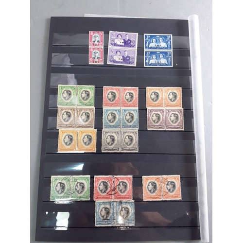 81 - South West Africa stamp sets well presented on double sided stock card. 1954 set to 10/- and 1961-19... 