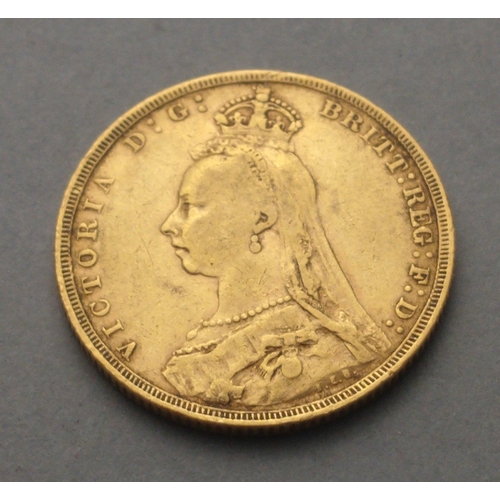 118 - An 1892 Queen Victoria sovereign#122