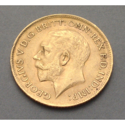 119 - A 1912 George V half sovereign.#123