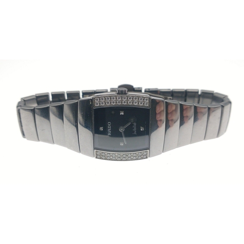 129 - Ladies RADO Jubilee bracelet watch with diamonds, 153.0578.3.  Purchased a few years ago at a cost o... 