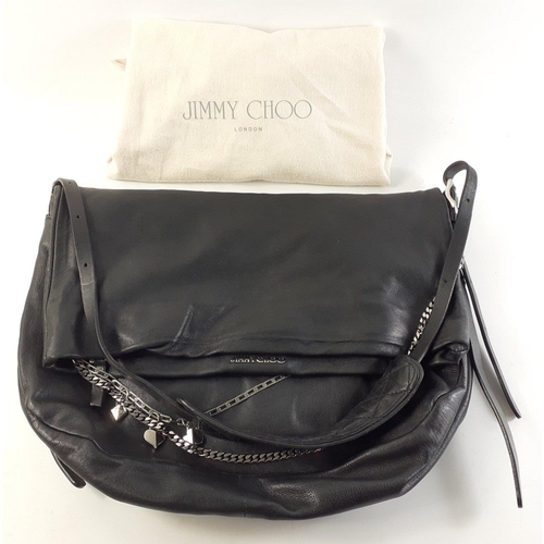 318 - JIMMY CHOO lovely large BIKERS bag with chain. The bag is in excellent condition with soft leather a... 