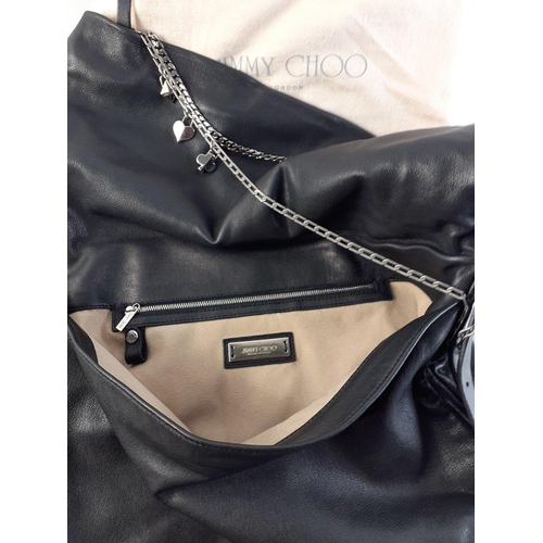 318 - JIMMY CHOO lovely large BIKERS bag with chain. The bag is in excellent condition with soft leather a... 