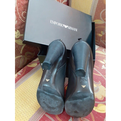 323 - Ladies SHOES SHOES SHOES!  SIZE 5 with original box and receipt copy and ARMANI shoe bag....

Genuin... 