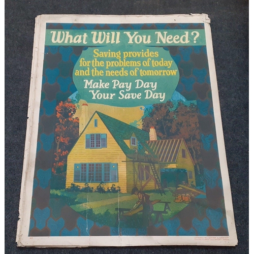 428 - 1927 - Fantastic original screenprint motivational paper poster 