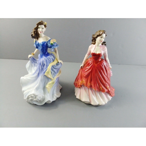 567B - ROYAL DOULTON Figure of the Year 1998 Rebecca (HN4041) and Special Occasion (HN4100), both 23cm appr... 