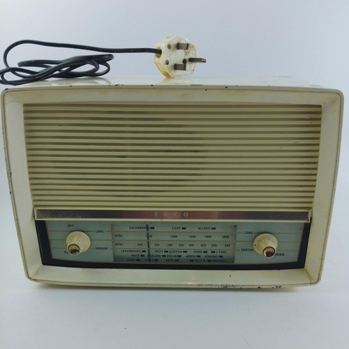 637 - Vintage EKCO Radio - well used - an interesting item.#174