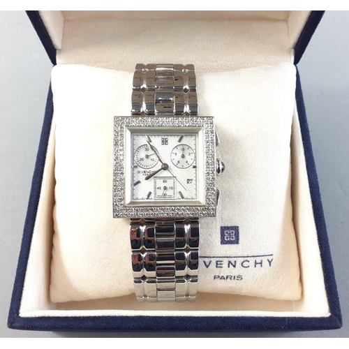 104 - GIVENCHY APSARAS DIAMOND gent's quartz wristwatch still within its original presentation box - unuse... 