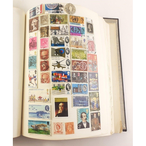 121 - A substantial stamp album full of UK, colonial and world stamps.  Also a quantity of loose stamps.#1... 