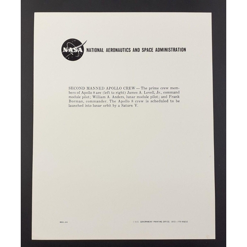 127A - NASA APOLLO MANNED MISSION CREW MEMBER PHOTOGRAPHS! A great collection of historical NASA memorabili... 