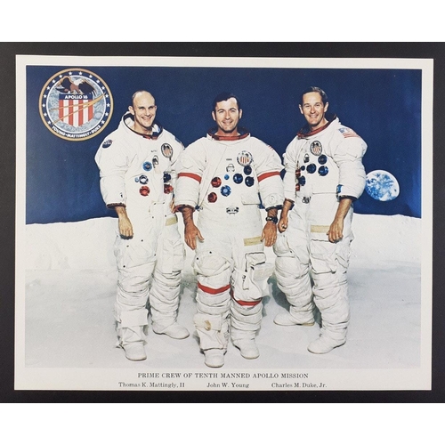 127B - NASA APOLLO MANNED MISSION CREW MEMBER PHOTOGRAPHS! A great collection of historical NASA memorabili... 