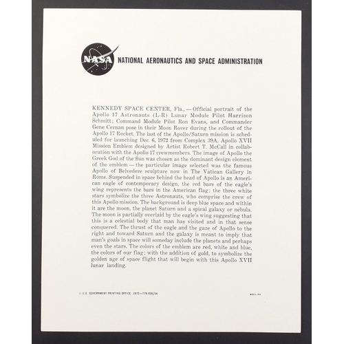 127B - NASA APOLLO MANNED MISSION CREW MEMBER PHOTOGRAPHS! A great collection of historical NASA memorabili... 