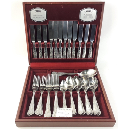 29 - VINERS 6 place setting stainless cutlery set within its original canteen#29