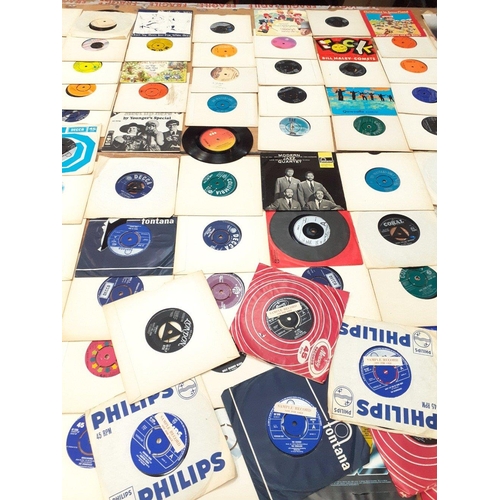 301 - A collection of approx 100 vinyl 45rpm singles.  Mainly 1960s and includes a couple of sample record... 