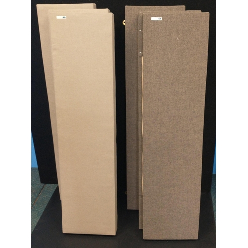 308 - Eight wall-hanging acoustic sound-proofing panels 120x30cm in good condition, made by GK Acoustics#3... 