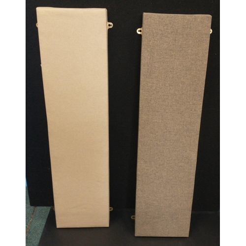 308 - Eight wall-hanging acoustic sound-proofing panels 120x30cm in good condition, made by GK Acoustics#3... 