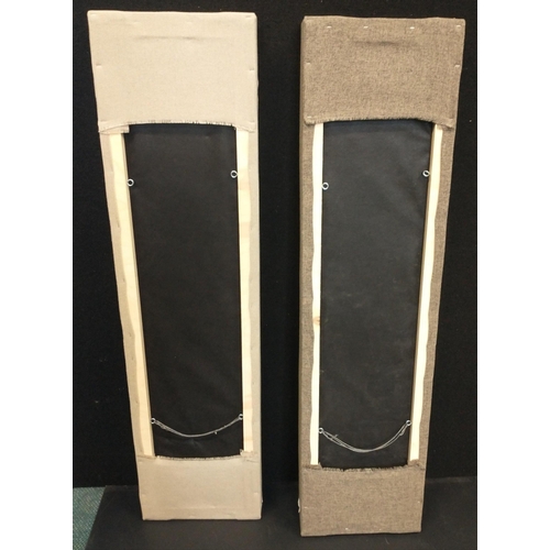 308 - Eight wall-hanging acoustic sound-proofing panels 120x30cm in good condition, made by GK Acoustics#3... 