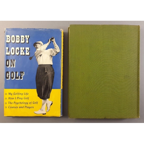 325 - Two antiquarian GOLF books of interest to include superb scarce BOBBY LOCKE ON GOLF hardcover 1953 f... 