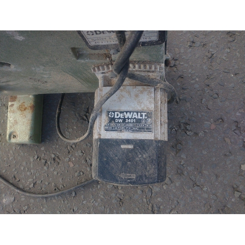 381 - A de WALT band saw in used condition with fence#388