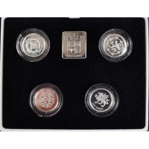 49 - A Royal Mint 1994-1997 United Kingdom £1 Silver Proof Collection coins in capsules, complete in... 