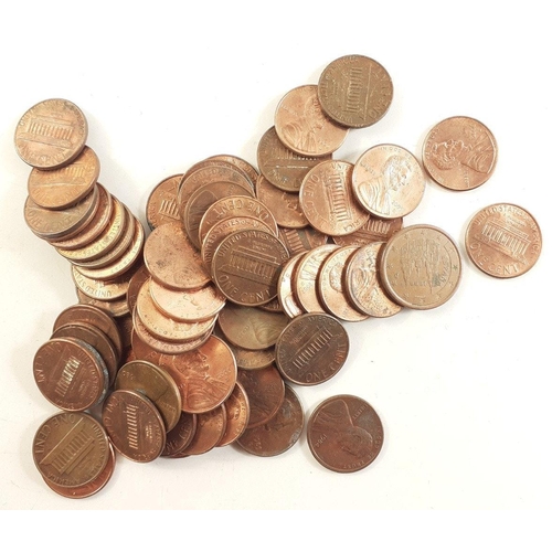 51 - A tub containing a mixture of UK and obsolete world coinage. Also a small number of circulated world... 