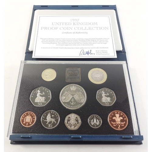 57 - A good collection of 3 Royal Mint Year Sets consisting of 1996, 1997, 1999 - all nicely presented wi... 