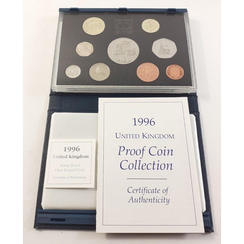 57 - A good collection of 3 Royal Mint Year Sets consisting of 1996, 1997, 1999 - all nicely presented wi... 