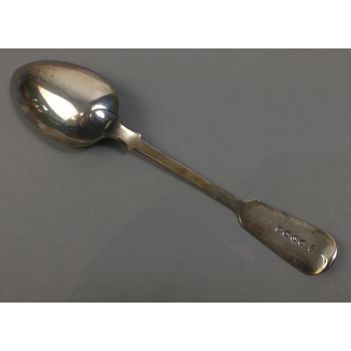 67 - A Victorian silver spoon hallmarked Exeter 1863, length 23cm approx.  Weight 75g approx.  Made by Th... 