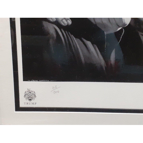 206 - IDEAL XMAS PRESENT FOR THE GOLF LOVER! - A limited edition (63/200) black and white lithograph of TH... 