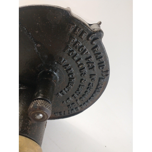 211 - An antique THE RAPID marmalade cutter by Follows and Bate of Manchester.  36cm in length approx#212... 