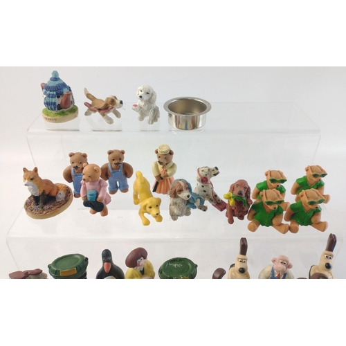 222 - A collection of collectable figures including Wallace & Gromit, Shaun the Sheep, Tetleys, etc#22... 