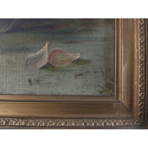 495 - Two gilt framed oil on board still life paintings, 40 x 32cm approx#499