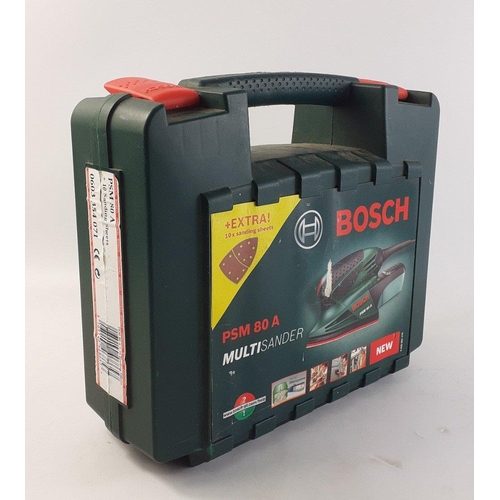 534 - A BOSCH PSM80A multi-sander in case.#538