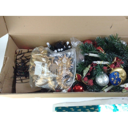 564 - Straight out the box ready for Santa!  A plug-in Christmas tree with decorations.  Stands 80cm appro... 