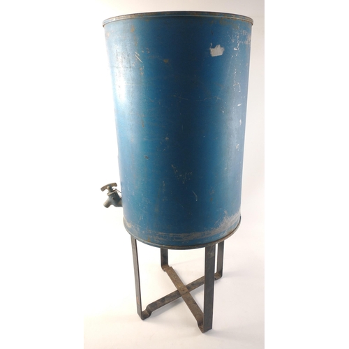 213 - A vintage VALOR Esso Blue paraffin drum dispenser approx 42cm high.  In original condition and unusu... 