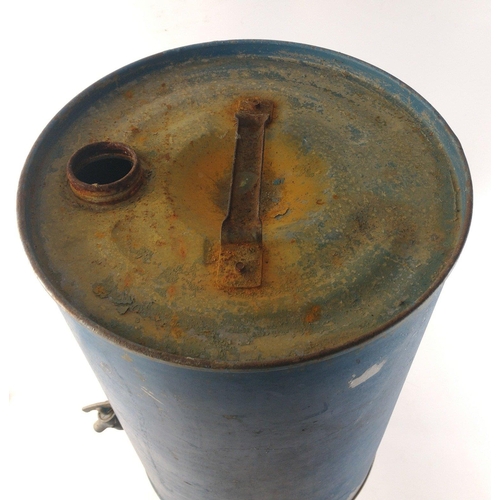 213 - A vintage VALOR Esso Blue paraffin drum dispenser approx 42cm high.  In original condition and unusu... 