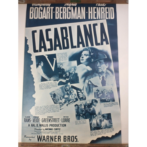 353 - CASABLANCA. two variant movie posters - great graphics. Each measures 100 x 70cm approx. Rolled cond... 