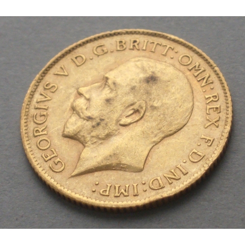 1 - 1926 George V Half Sovereign Gold Coin#1