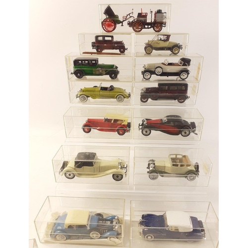 207 - Sixteen RIO Diecast models in plastic cases.  Wear to cases but models in generally good order.#216... 