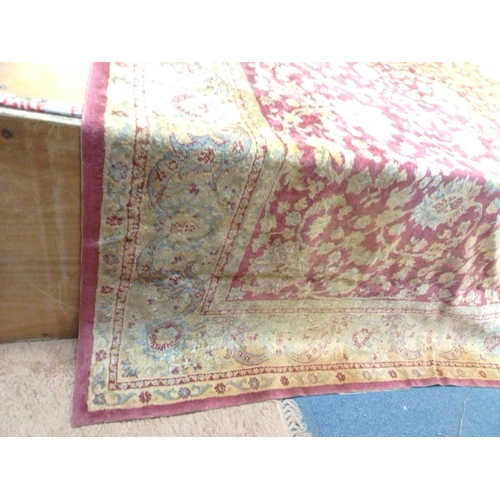 166 - A VERY LARGE vintage Persian carpet 400cm x 275cm 913ft x 9ft approx) approx with signs of wear but ... 