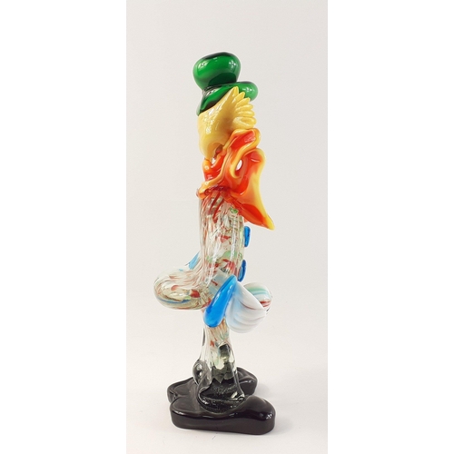 226 - A super wee cheeky wee MURANO clown standing 27cm tall approx and in good condition.#58