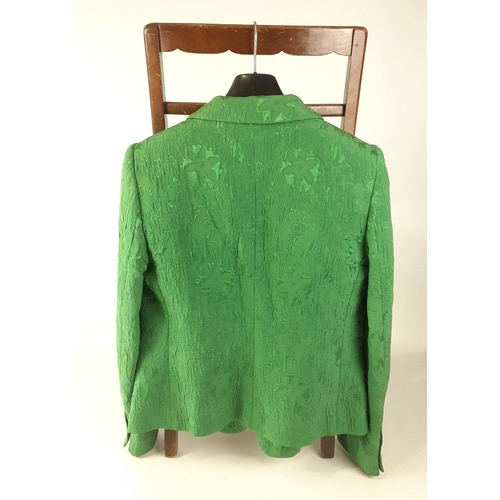 385 - A green ARMANI 3 buttoned jacket in size 10#137