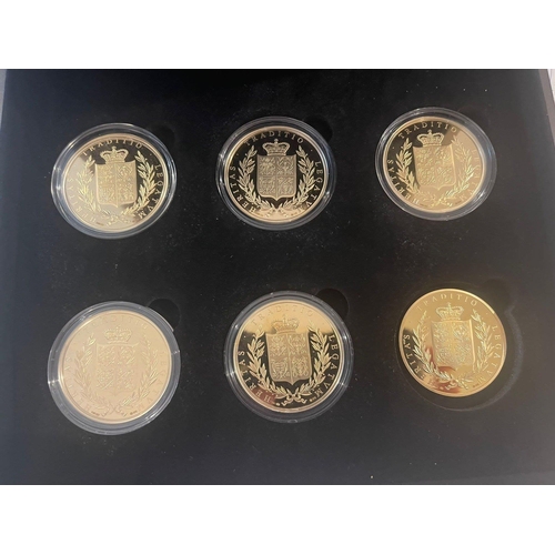 5A - RARE!!REDUCED to 10% buyers commission - RARE NUMISPROOF 375 gold commemorative coin set  6 x one ou... 